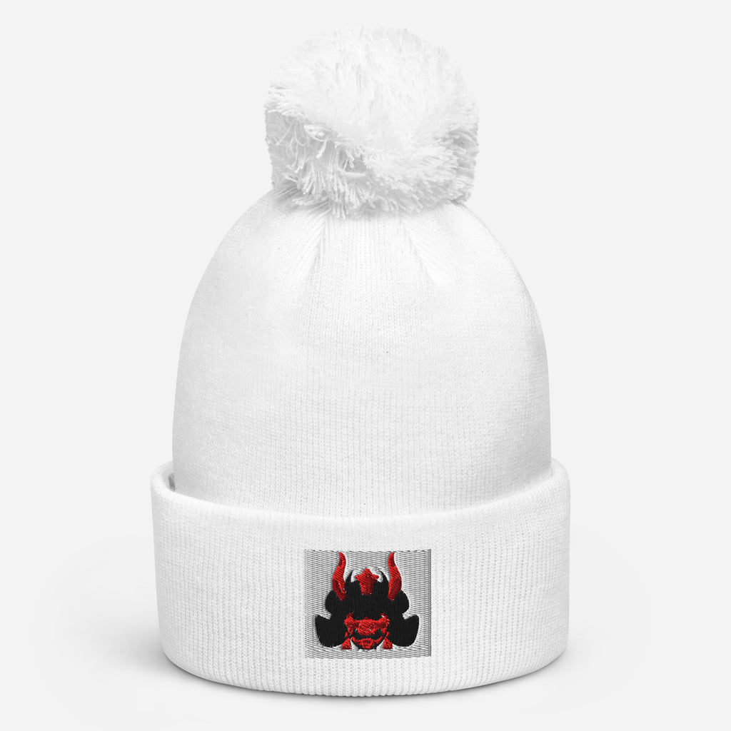 Pom‑Pom Beanie – Samurai Spirit Edition